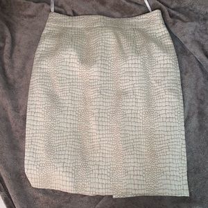 Calvin Klein snake print pencil skirt